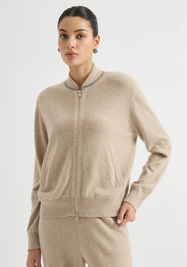 Cashmere zip cardigan | BD3621771