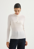 Ribbed half-zip knit sweater — BY4621718