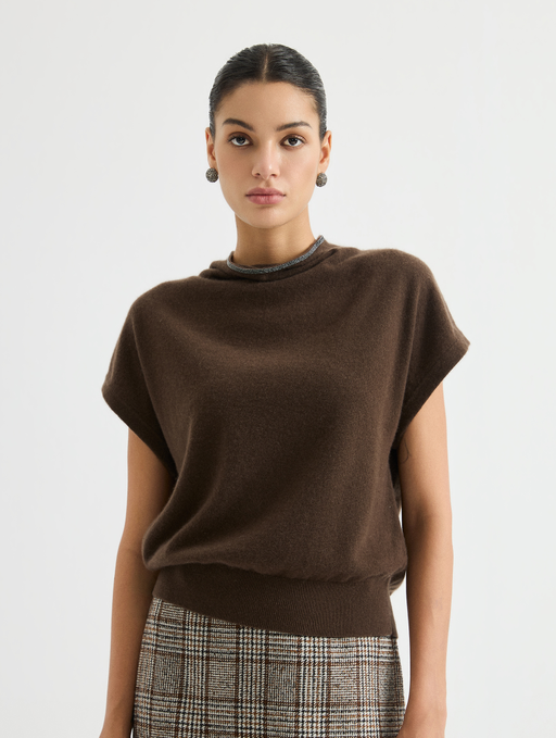 Relaxed short-sleeve knit top