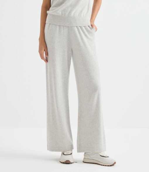 Wide-leg knit pants