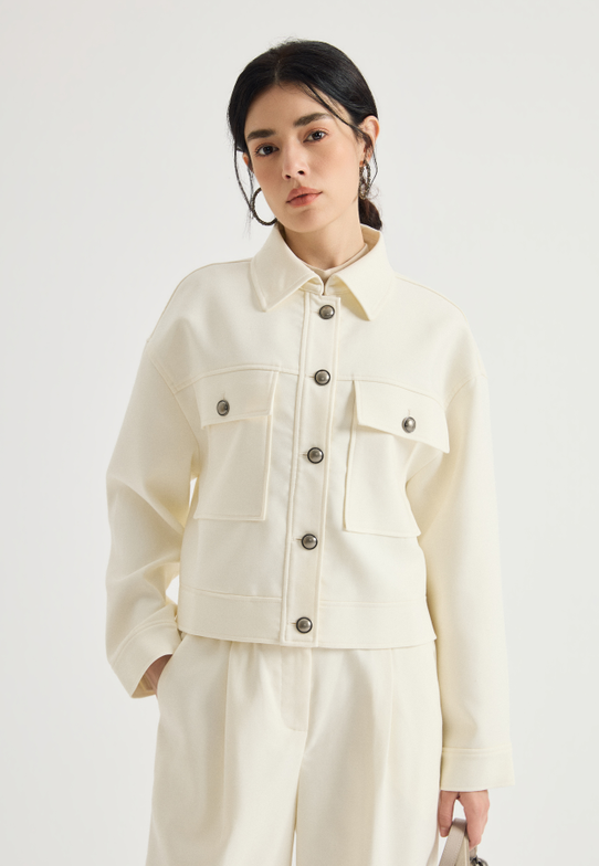 Button-front utility jacket | KX7623983