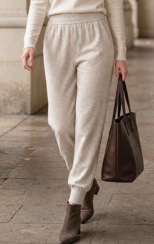 Knit jogger pants