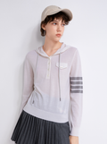 Half-zip knit hoodie — TX862010