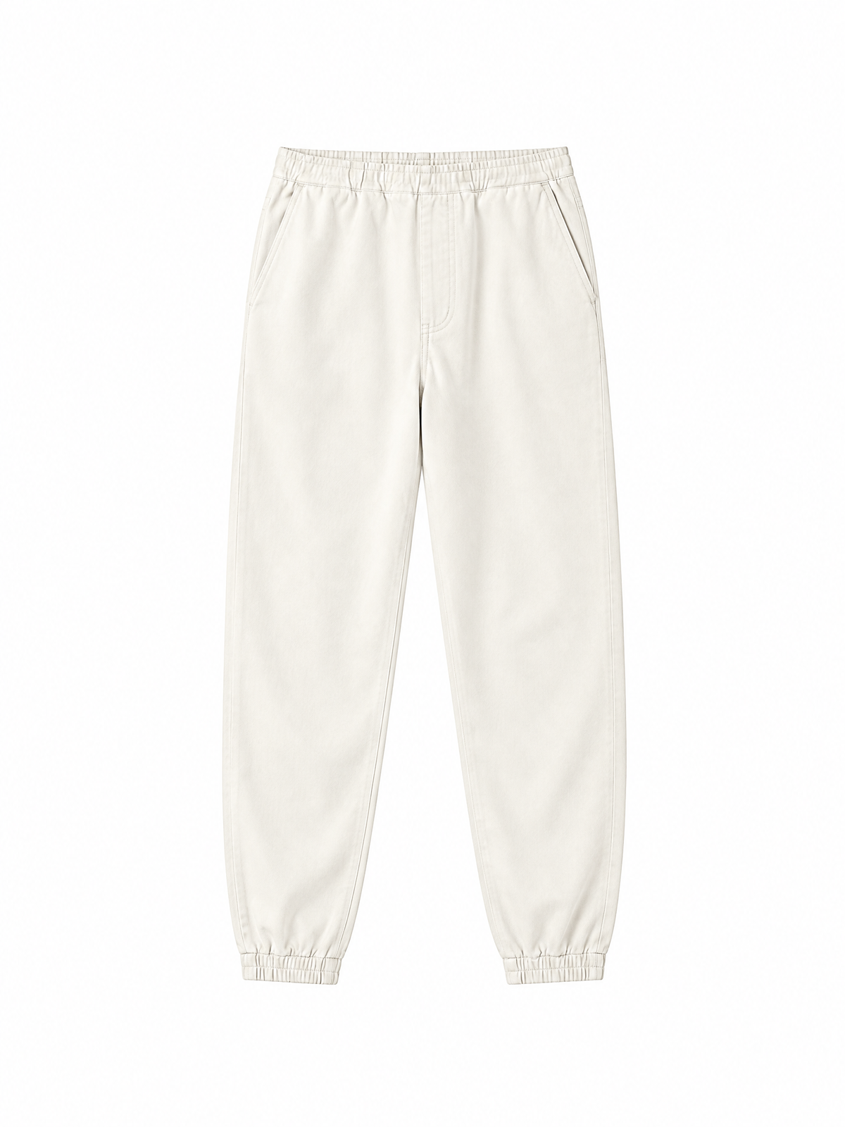 Cashmere knit jogger pants — Flat-lay view