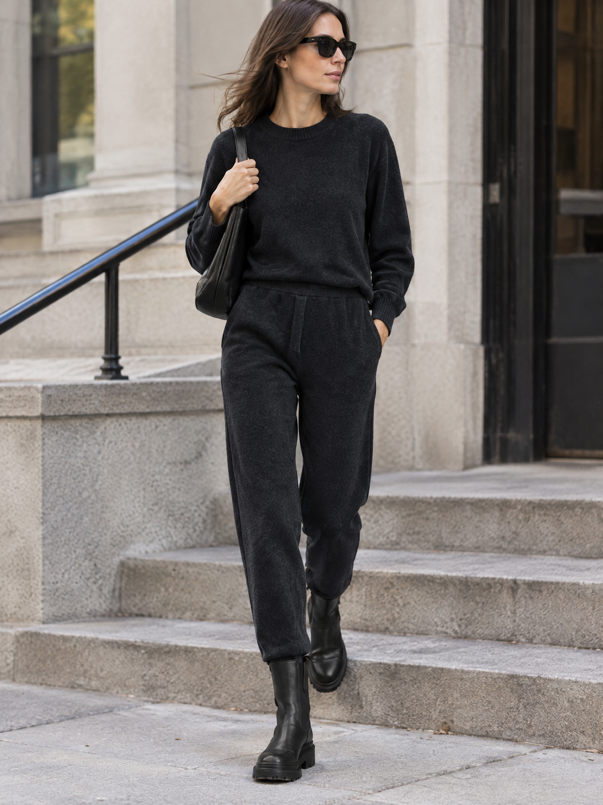 Knit jogger pants — Lifestyle scene