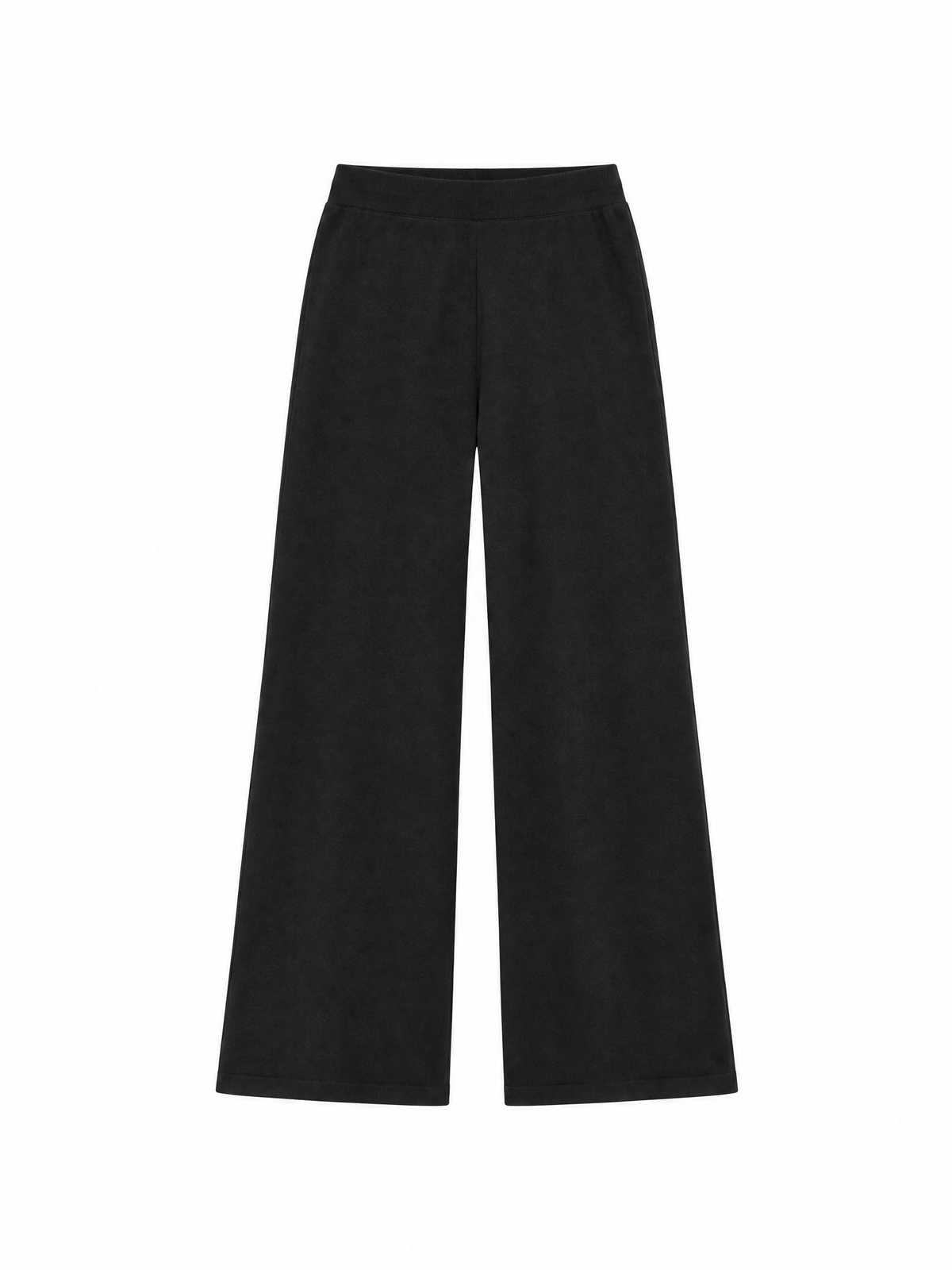 Wide-leg knit pants — Flat-lay view