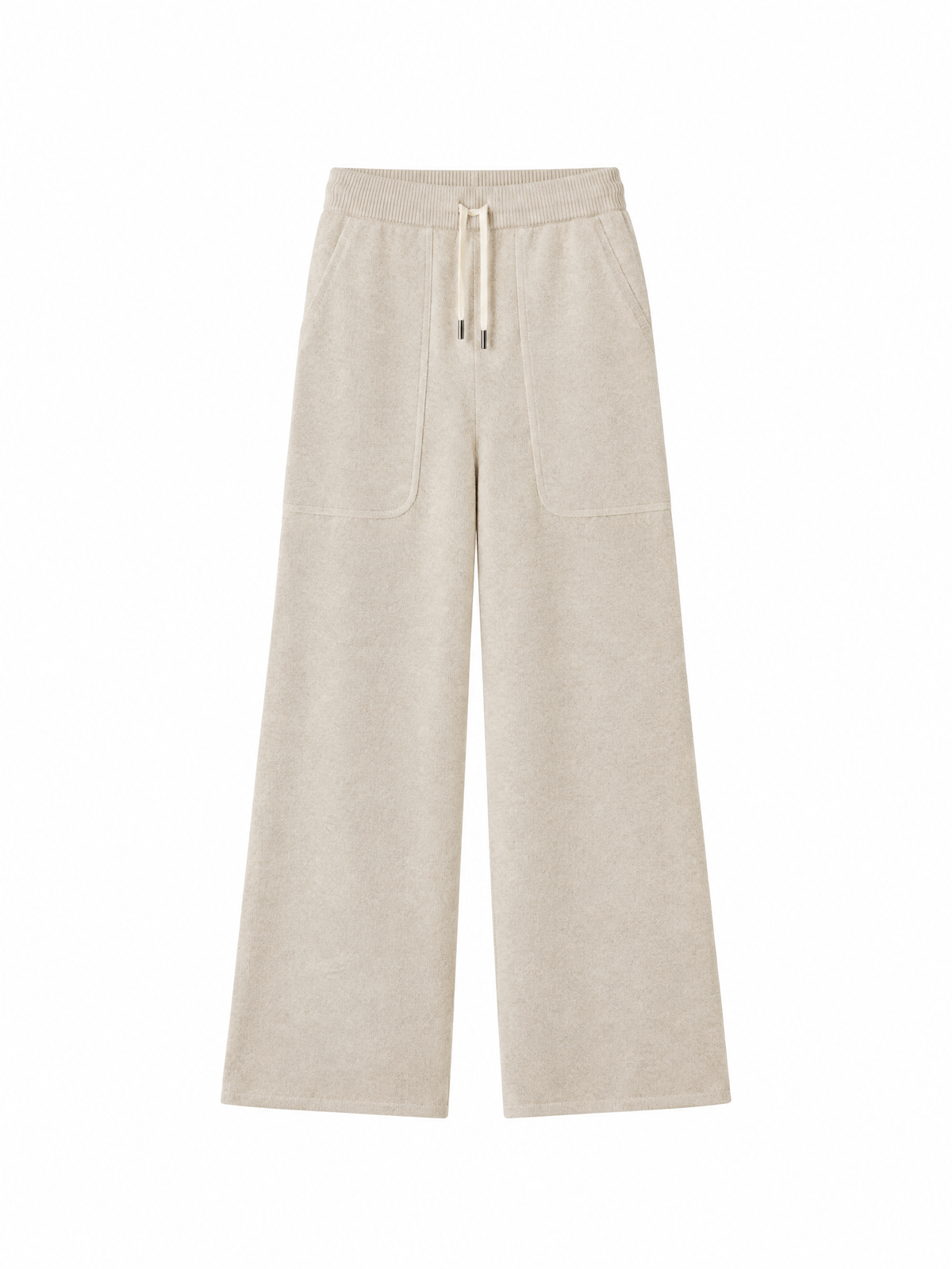 Wide-leg knit pants — Flat-lay view