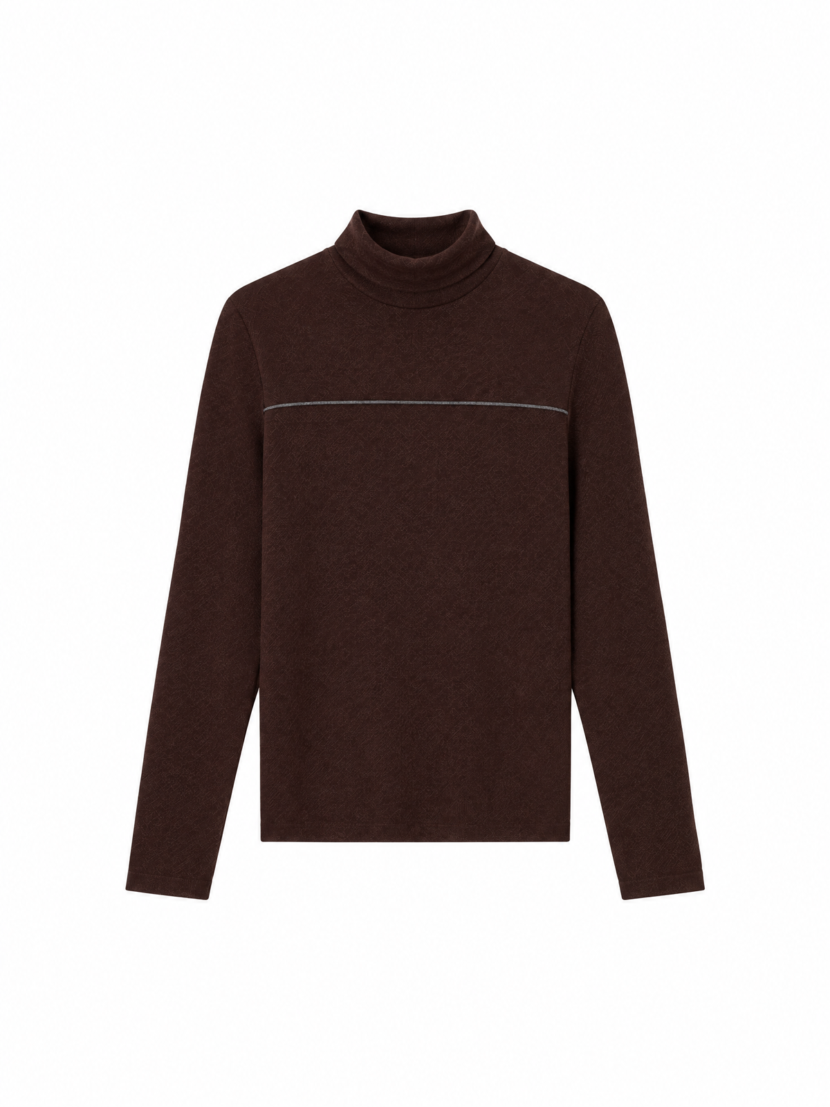 Turtleneck knit sweater — Flat-lay view