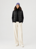 Quilted-front knit vest — Front view